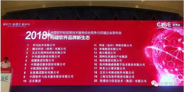 中软国际荣膺2018中国软件和信息技术服务综合竞争力第七强，排名持续攀升彰显卓越实力